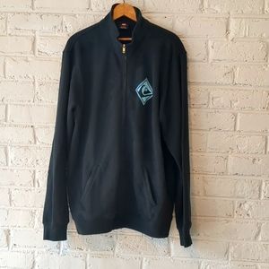 Quicksilver Black sweatshirt Full Zipper Jacket